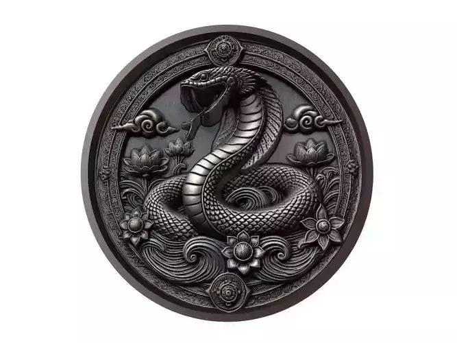 Eel Animal Medallion