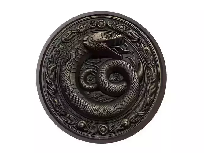 Eel Animal Medallion