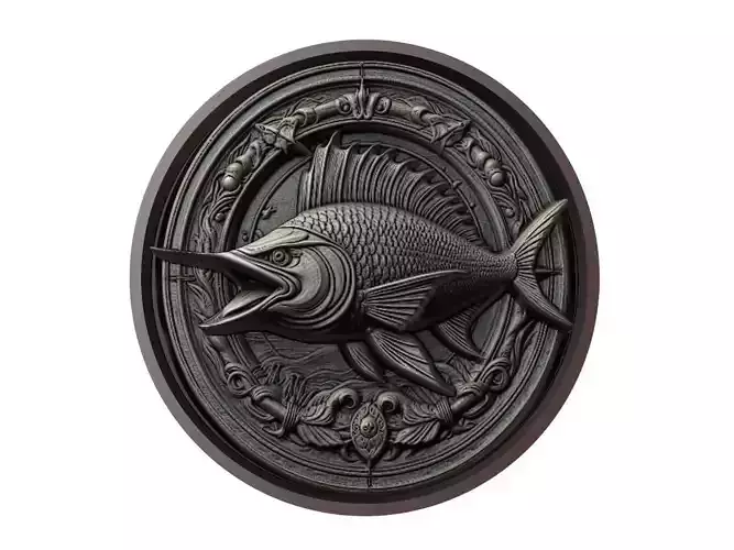 Swordfish Animal Medallion