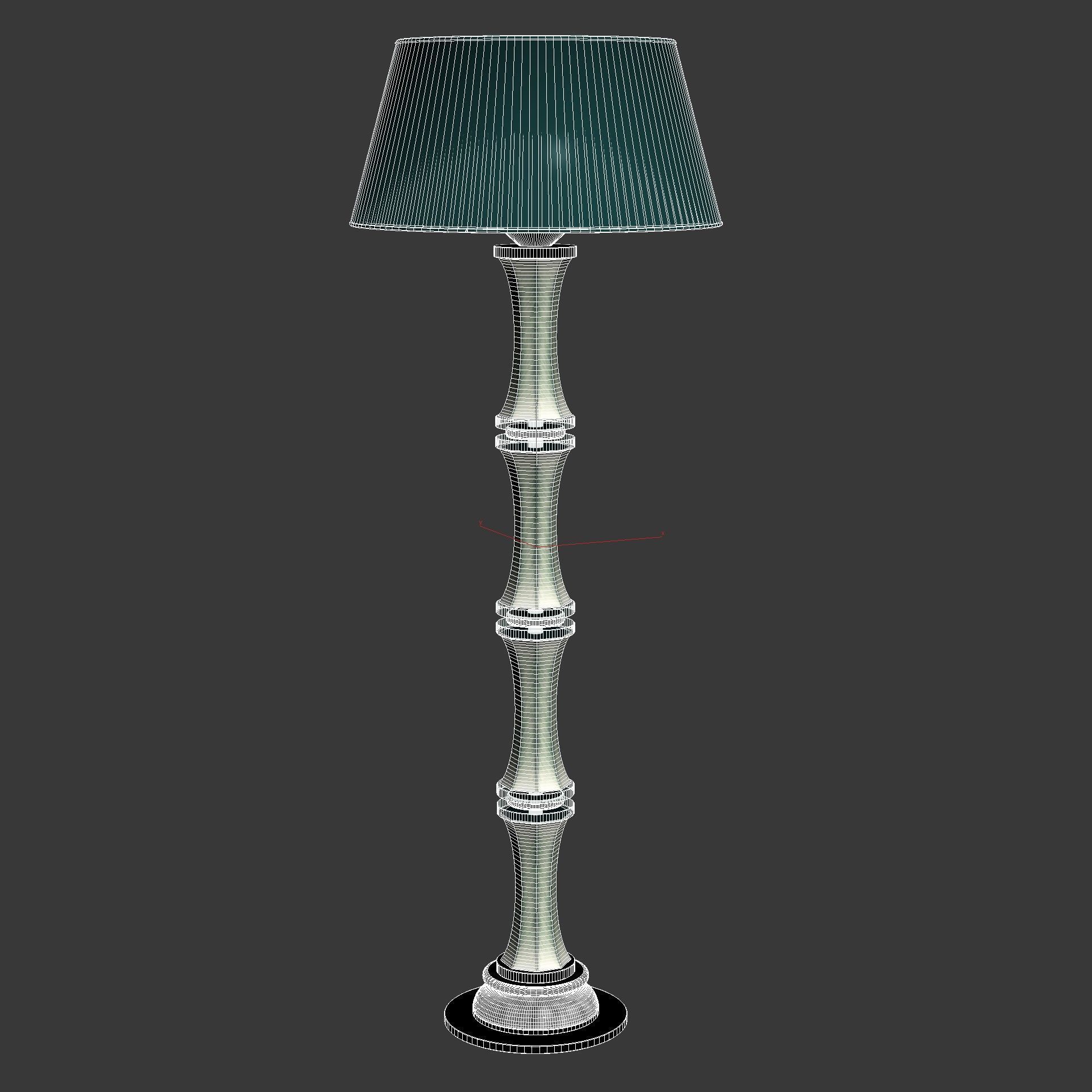 Mangani 1958    Felce Floor Lamp 3D model_6
