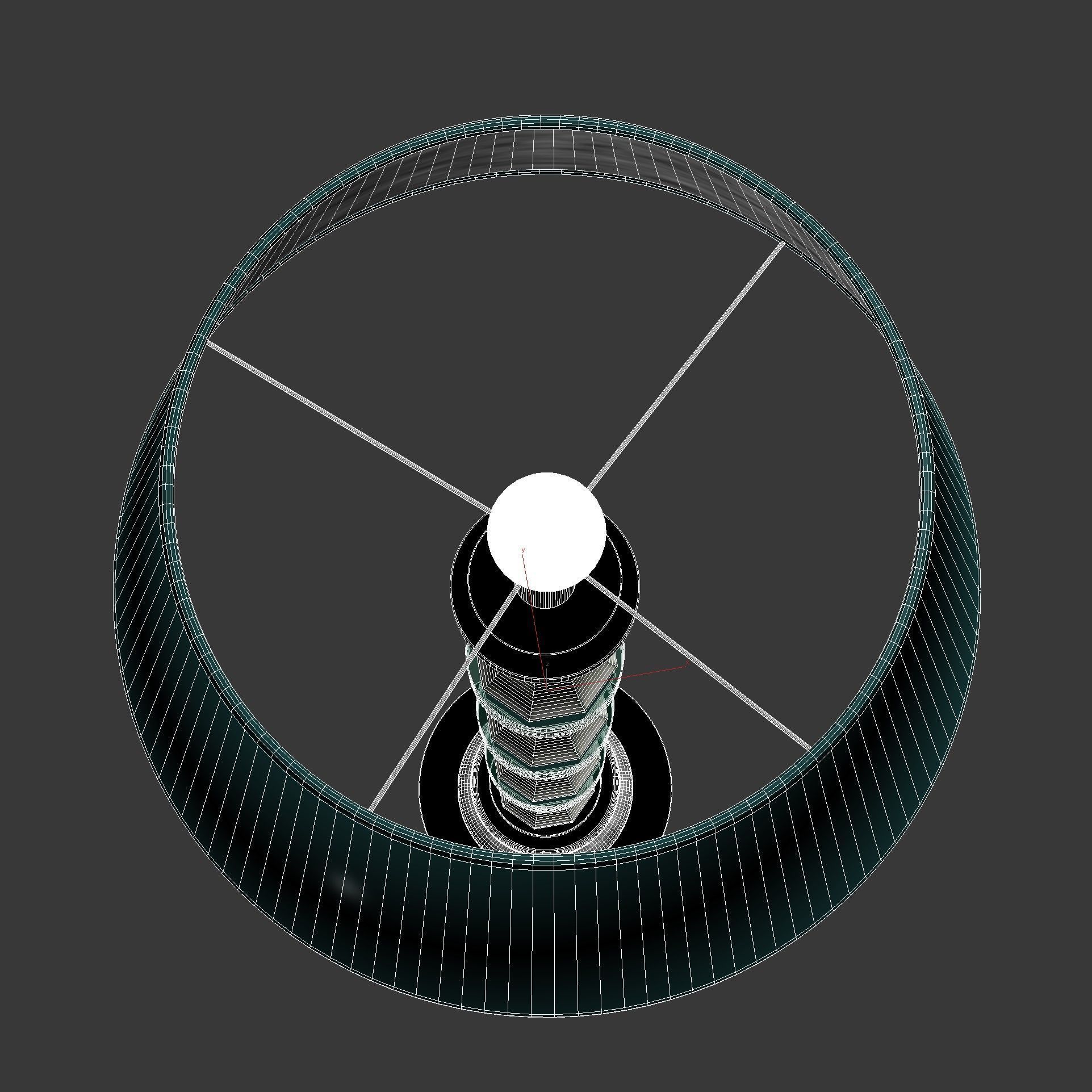 Mangani 1958    Felce Floor Lamp 3D model_8