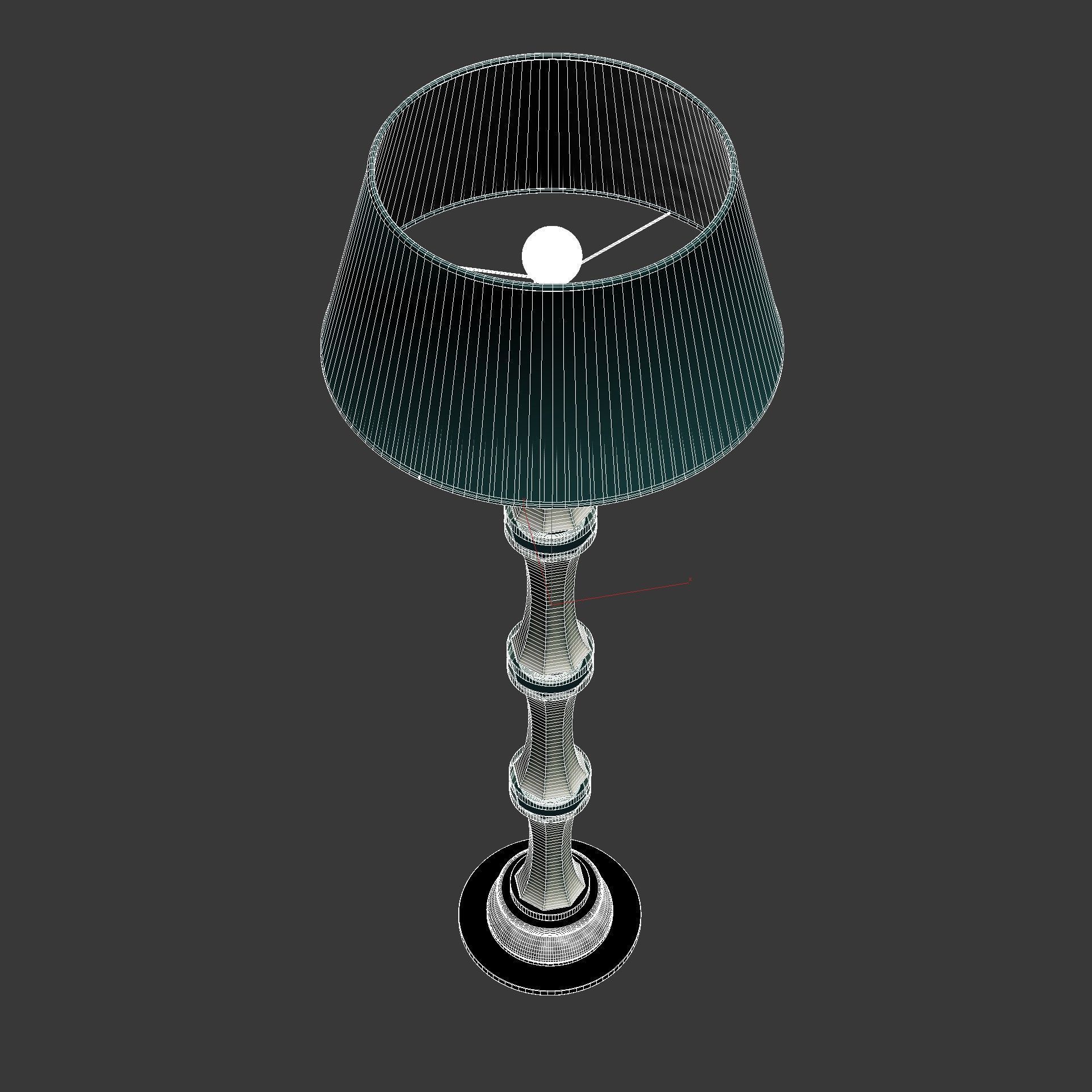 Mangani 1958    Felce Floor Lamp 3D model_7