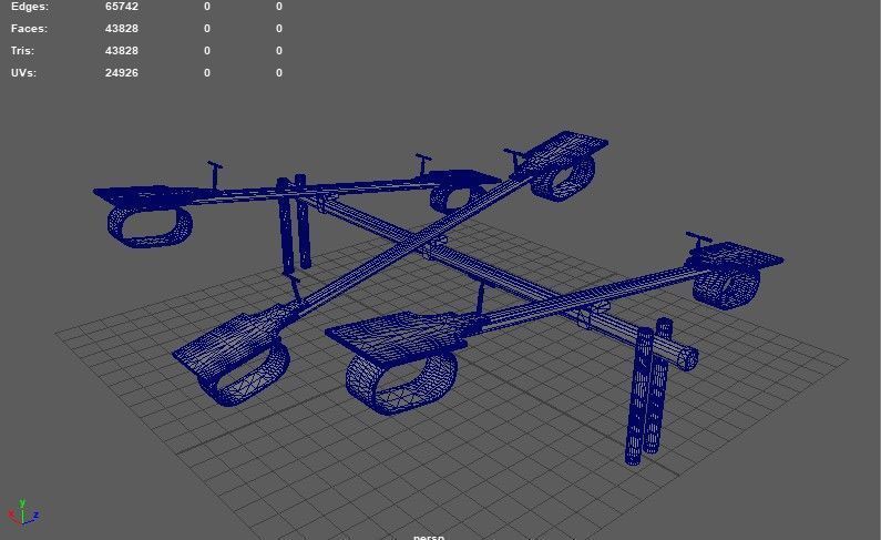 wooden Seesaw  3D model_13