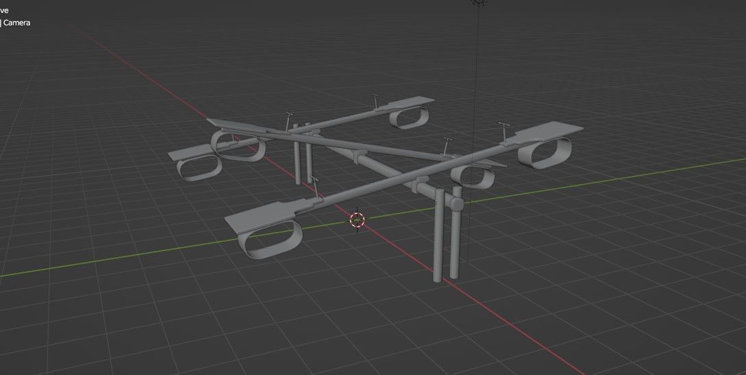 wooden Seesaw  3D model_10