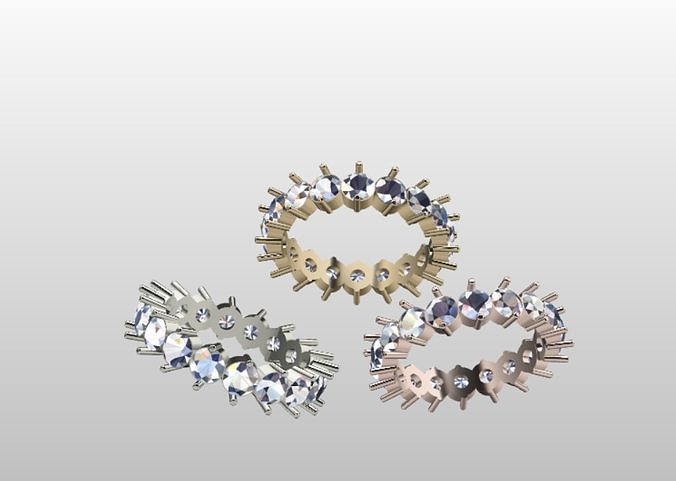 simple diamond ring for free download Free 3D print model