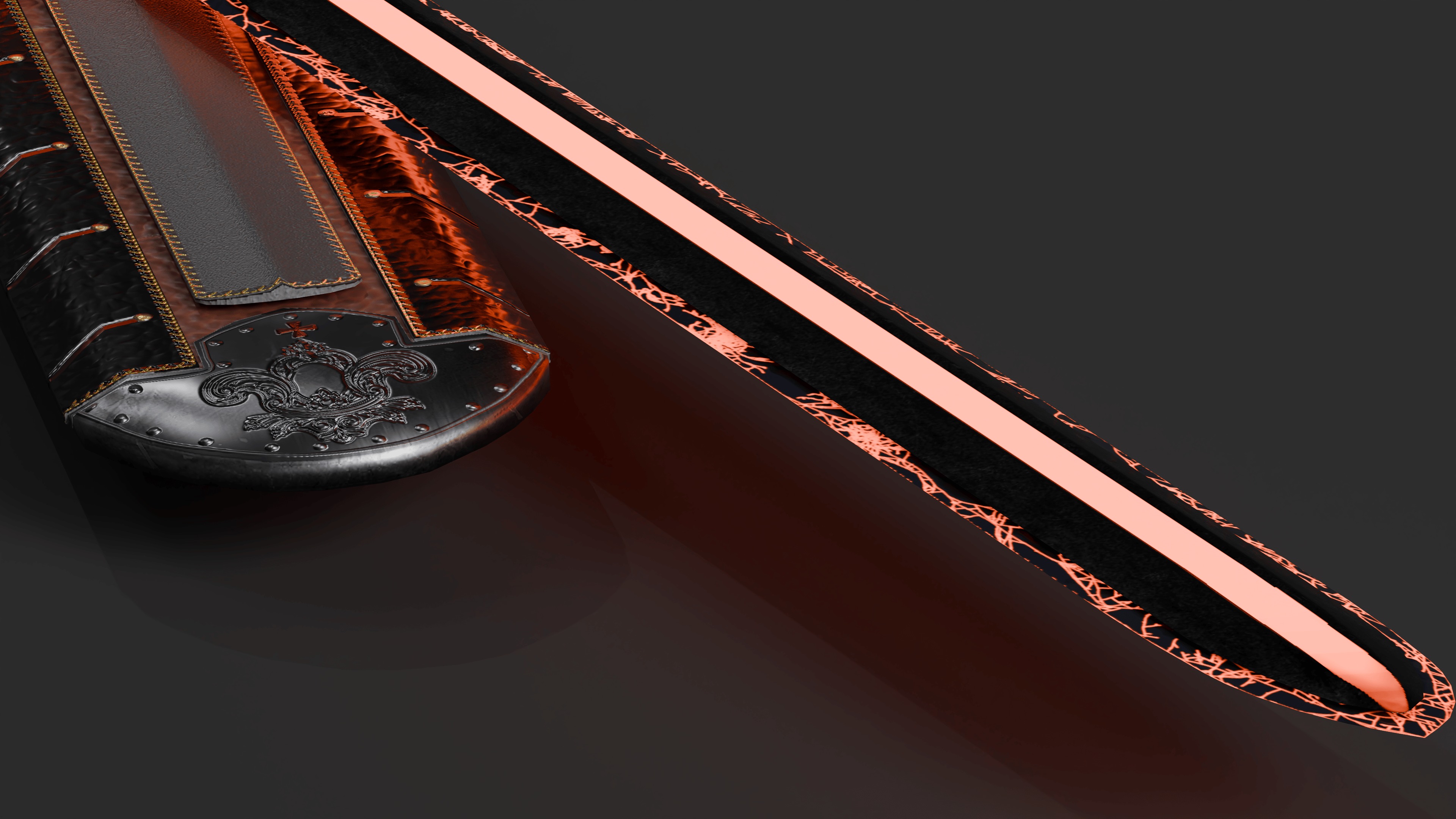 Wrath Sword Crusades Low-poly 3D model_4