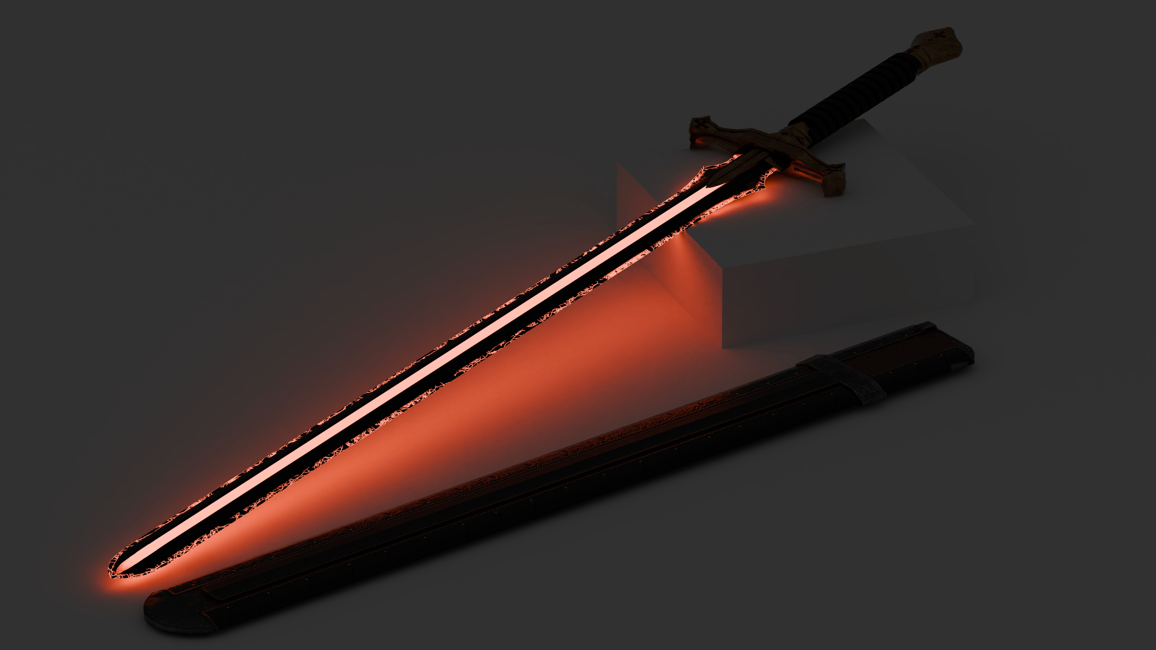 Wrath Sword Crusades Low-poly 3D model_10