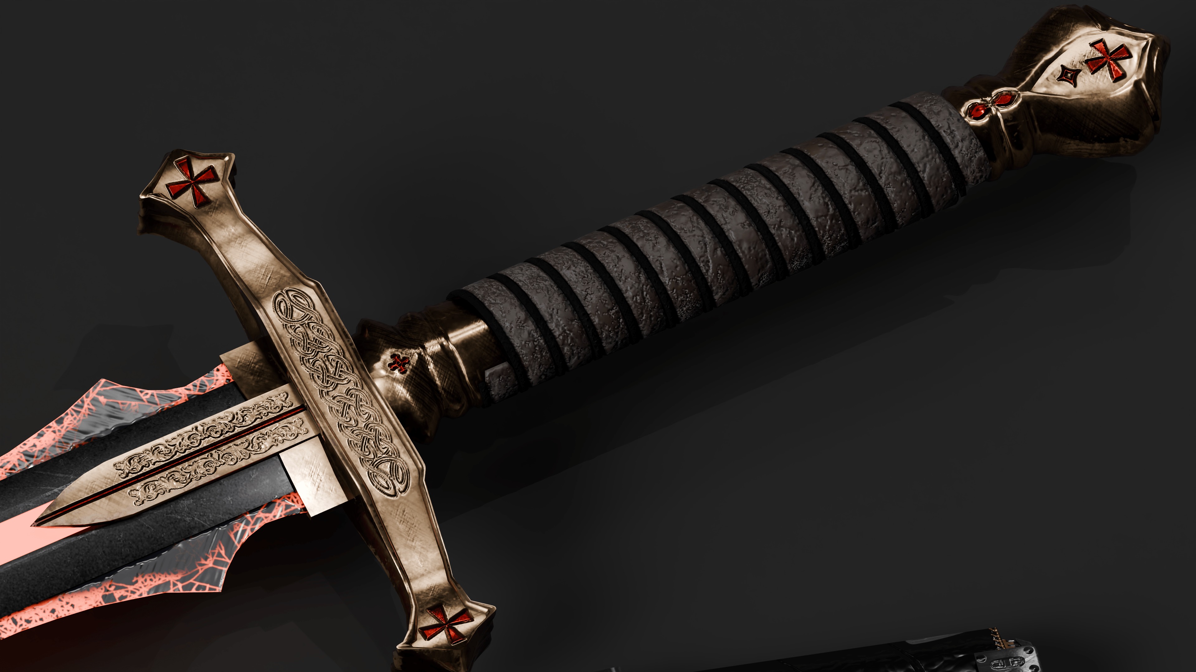 Wrath Sword Crusades Low-poly 3D model_2