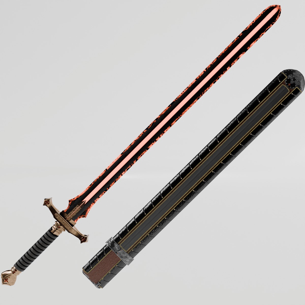 Wrath Sword Crusades Low-poly 3D model_8