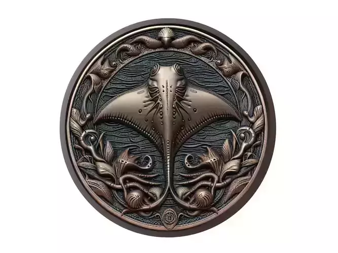 Stingray Animal Medallion