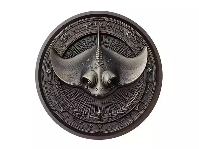 Stingray Animal Medallion