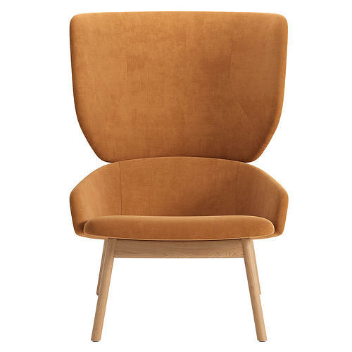 Heads Up Lounge Chair 3D model 4