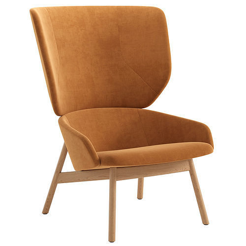 Heads Up Lounge Chair 3D model 2