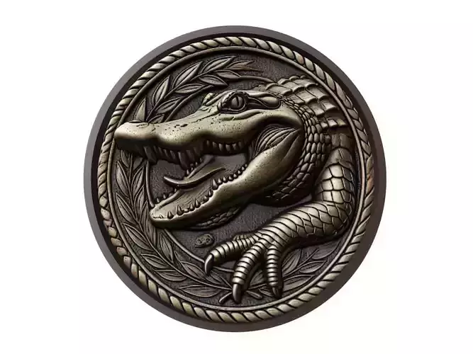 Alligator Animal Medallion
