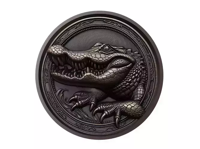 Alligator Animal Medallion