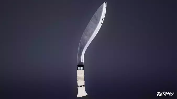 KNIVES - Knife Kukri 02 - LOW POLY