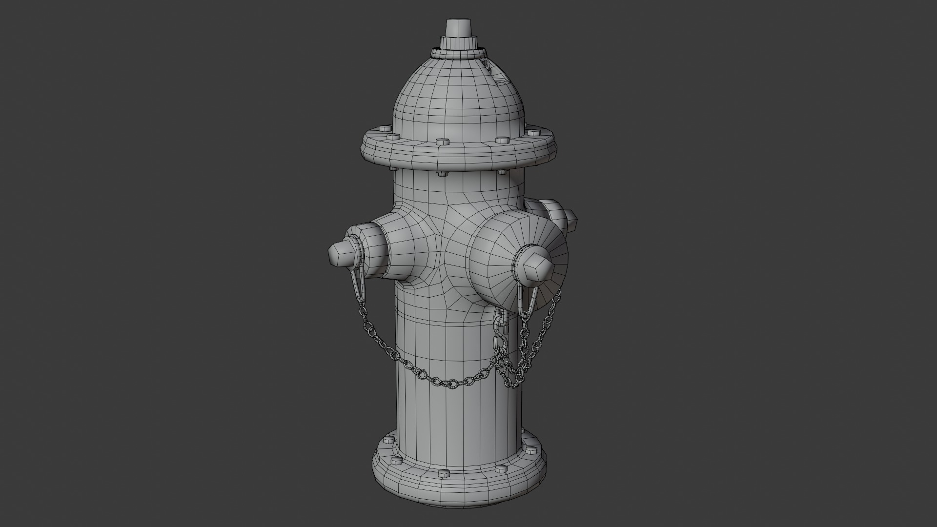 Fire Hydrant Free low-poly 3D model_8