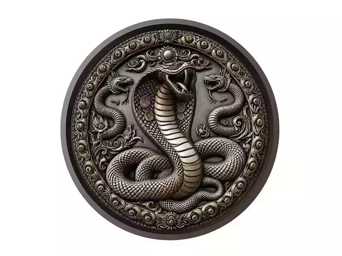 Snake Animal Medallion