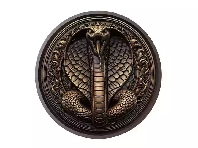 Cobra Animal Medallion