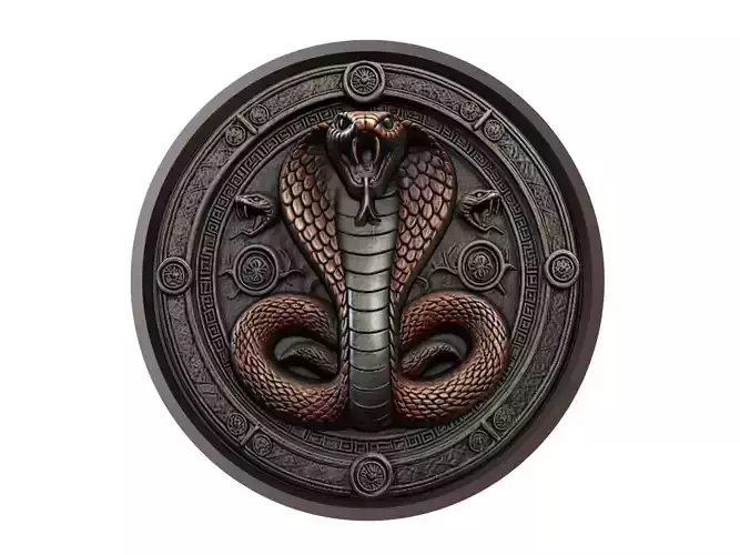 Viper Animal Medallion