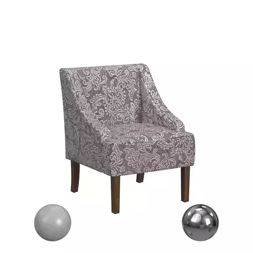 HomePop Classic Swoop Arm Chair - Brown Floral