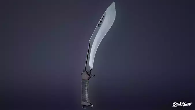 KNIVES - Knife Kukri 03 - LOW POLY
