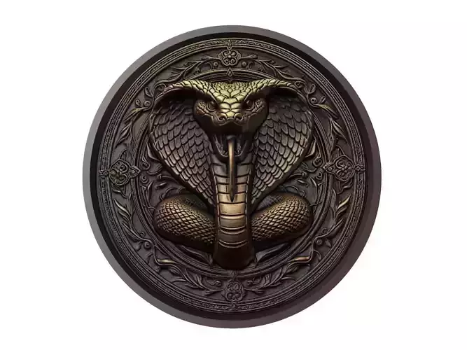 Viper Animal Medallion