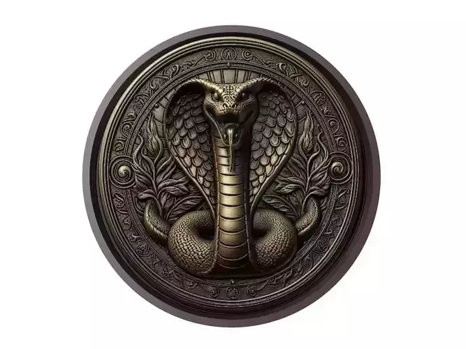Viper Animal Medallion