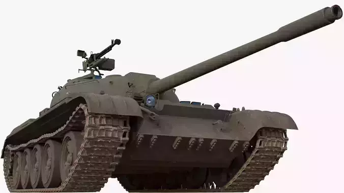 Type 59 PLA Army Tank Game Ready 8K PBR Model Low-poly 3D model