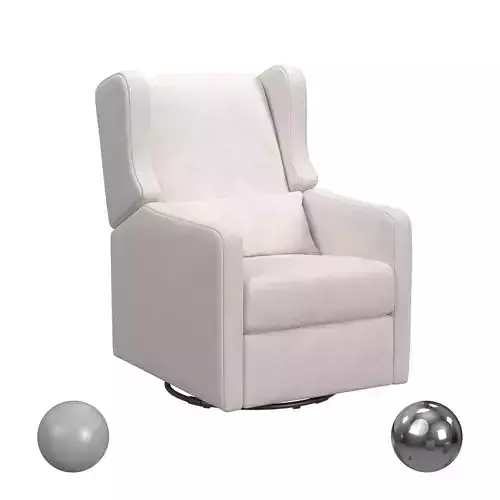 Arlo Recliner And Swivel Glider In Performance Cream 3D model