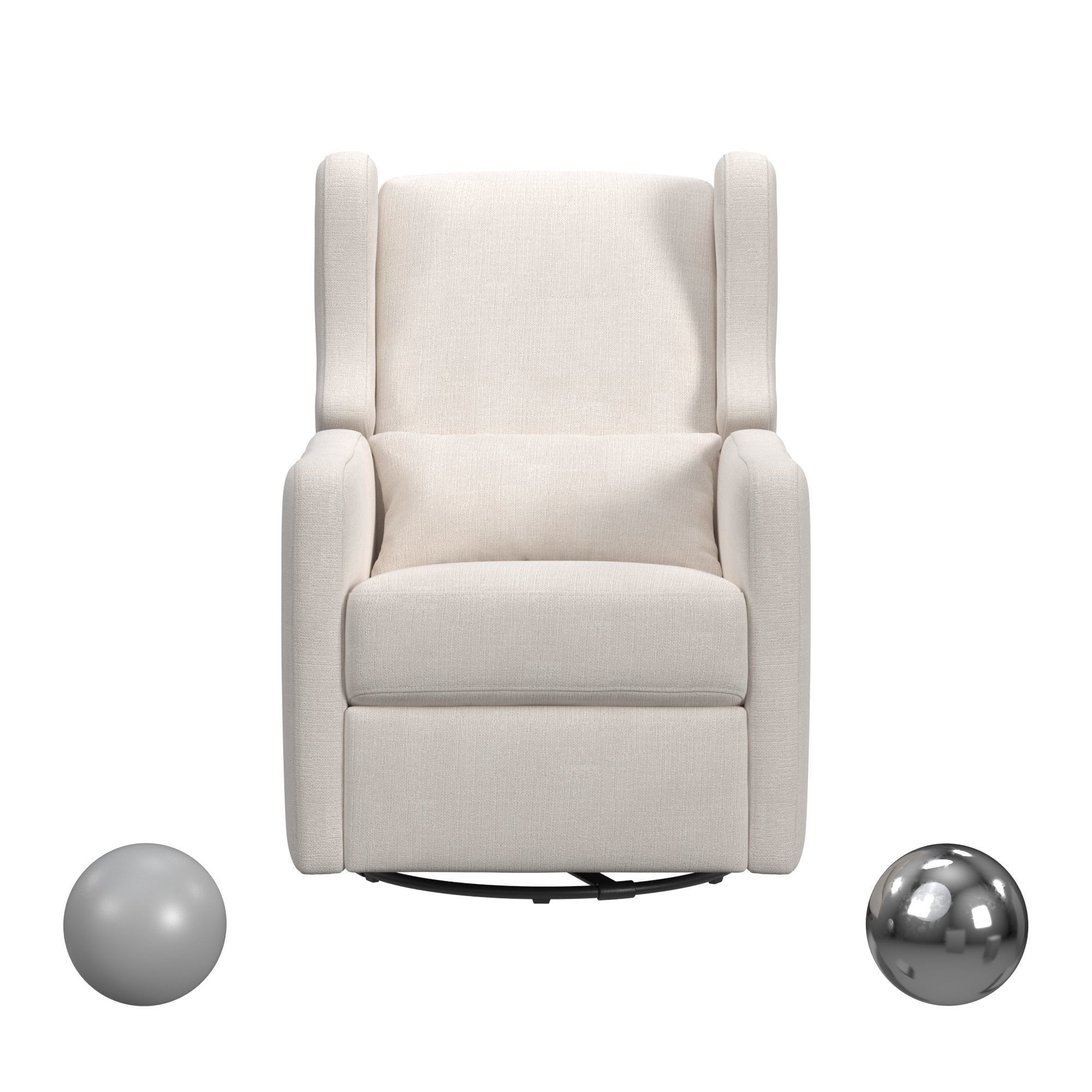 Arlo Recliner And Swivel Glider In Performance Cream 3D model_1