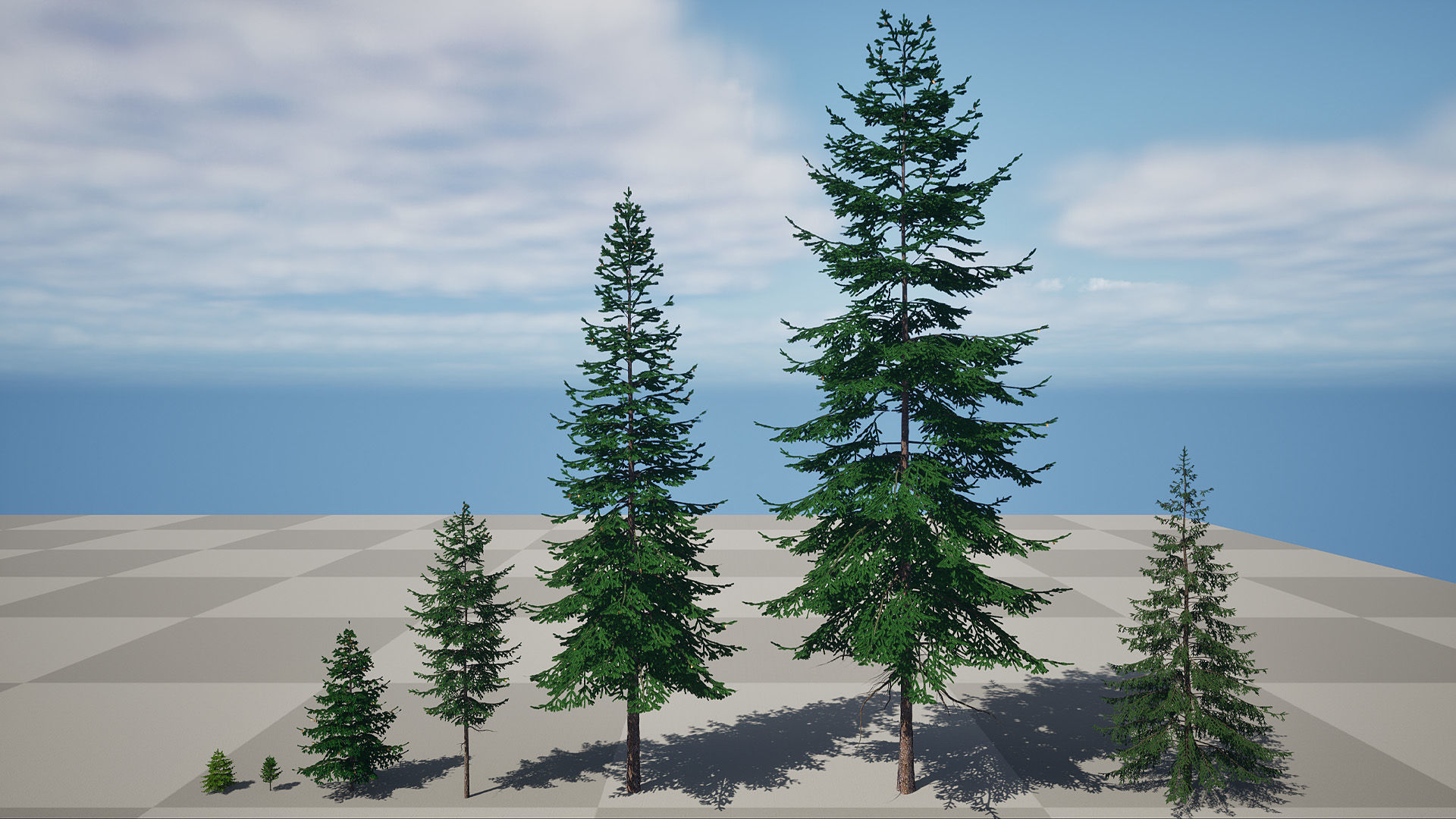 AB3D Plants Volume 8 Spruces for UE 5 28 types 3D model_5