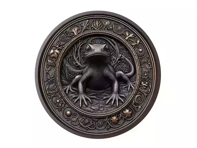 Newt Animal Medallion