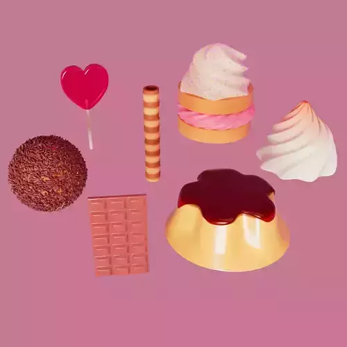 Cute candy set - sweet models