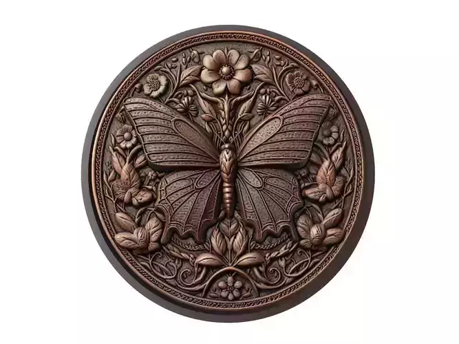Butterfly Animal Medallion