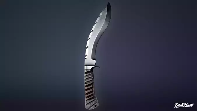 KNIVES - Knife Kukri 04 - LOW POLY