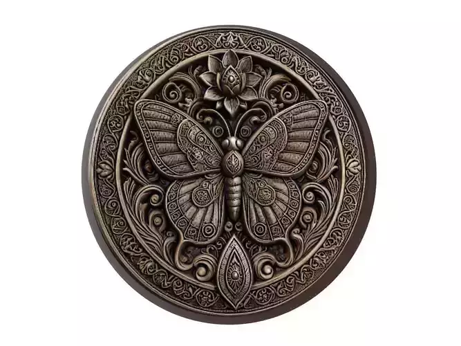 Butterfly Animal Medallion
