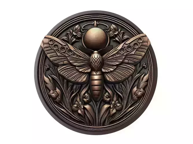 Moth Animal Medallion