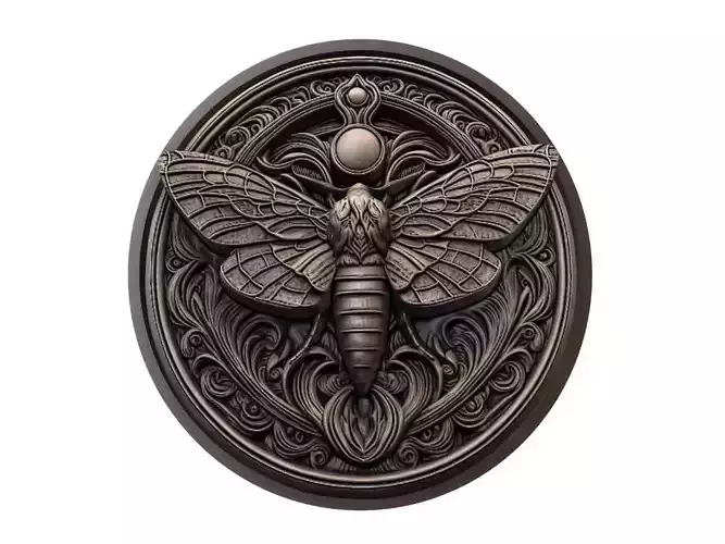 Moth Animal Medallion