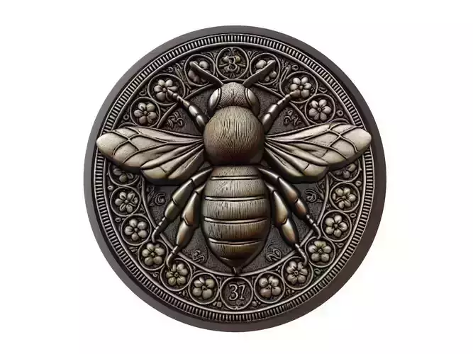Bee Animal Medallion
