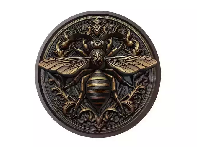 Wasp Animal Medallion