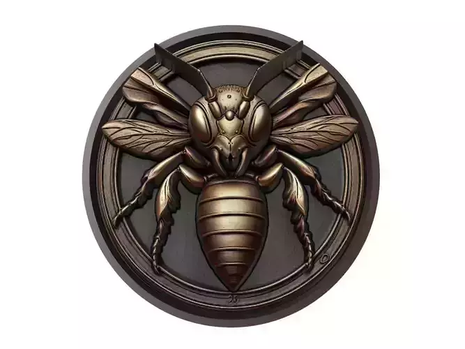 Wasp Animal Medallion