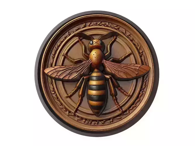 Wasp Animal Medallion