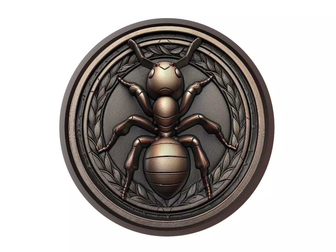 Ant Animal Medallion 3D print model_0