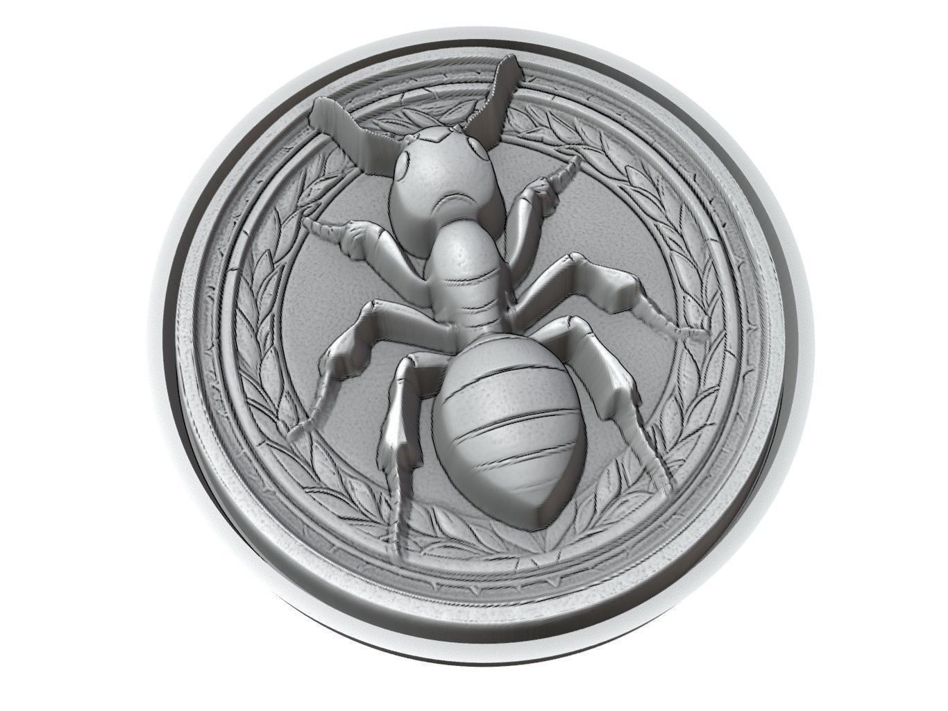 Ant Animal Medallion 3D print model_3