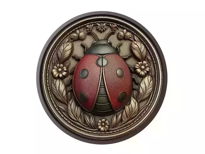 Ladybug Animal Medallion