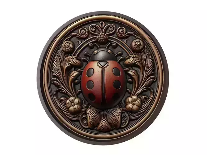 Ladybug Animal Medallion