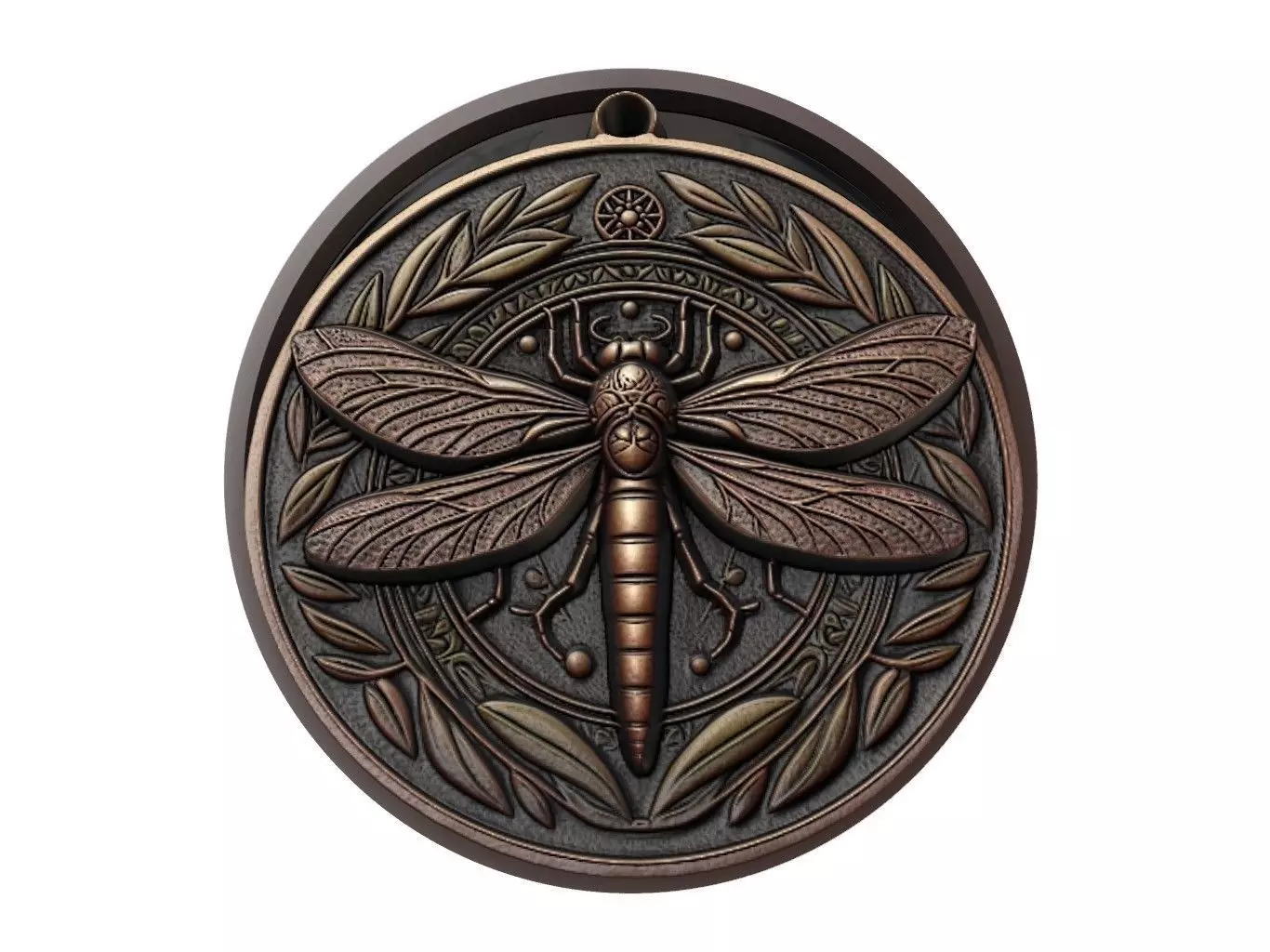 Firefly Animal Medallion 3D print model_0