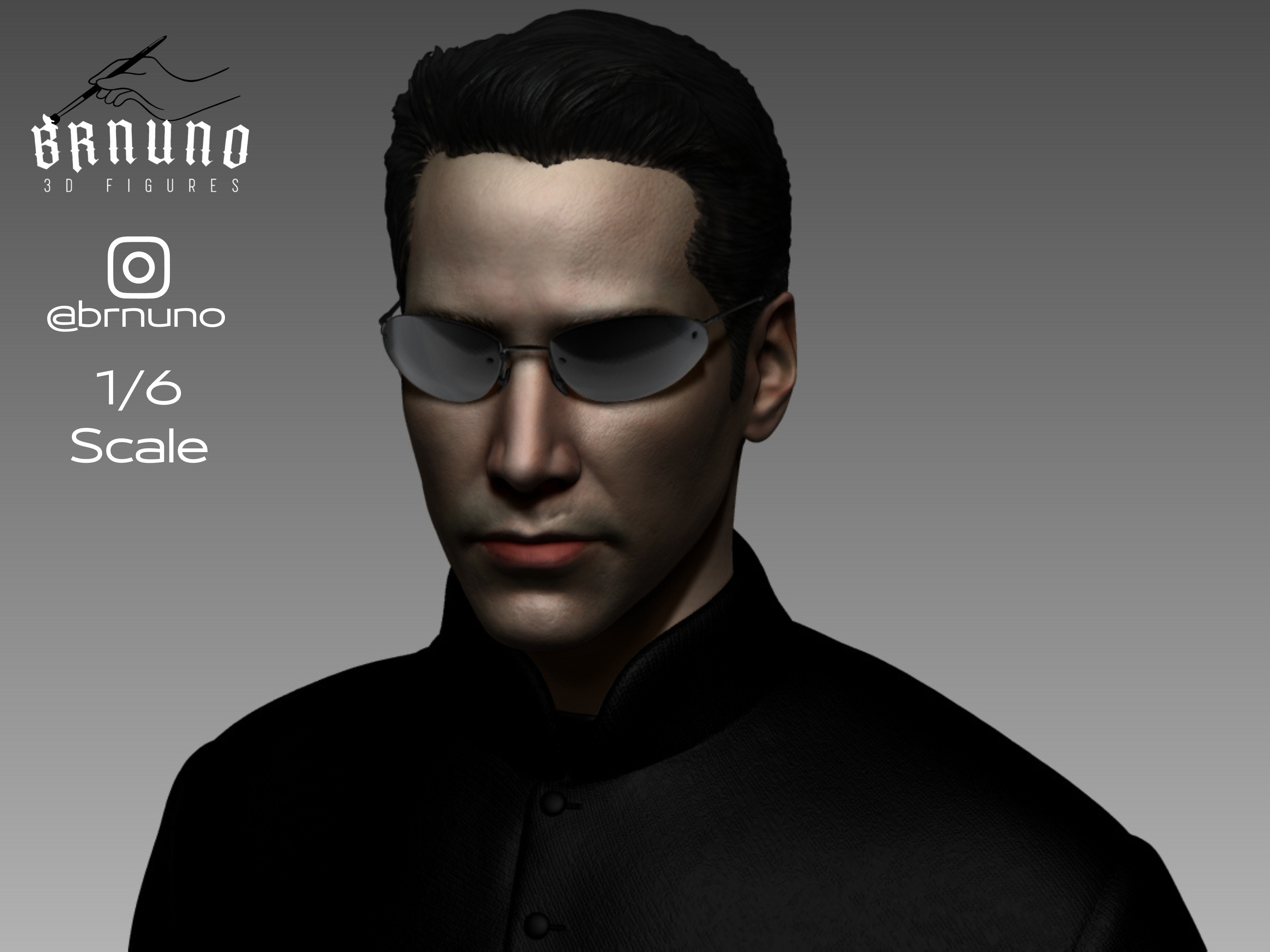 NEO MATRIX RELOADED - KEANU REEVES 3D print model_5