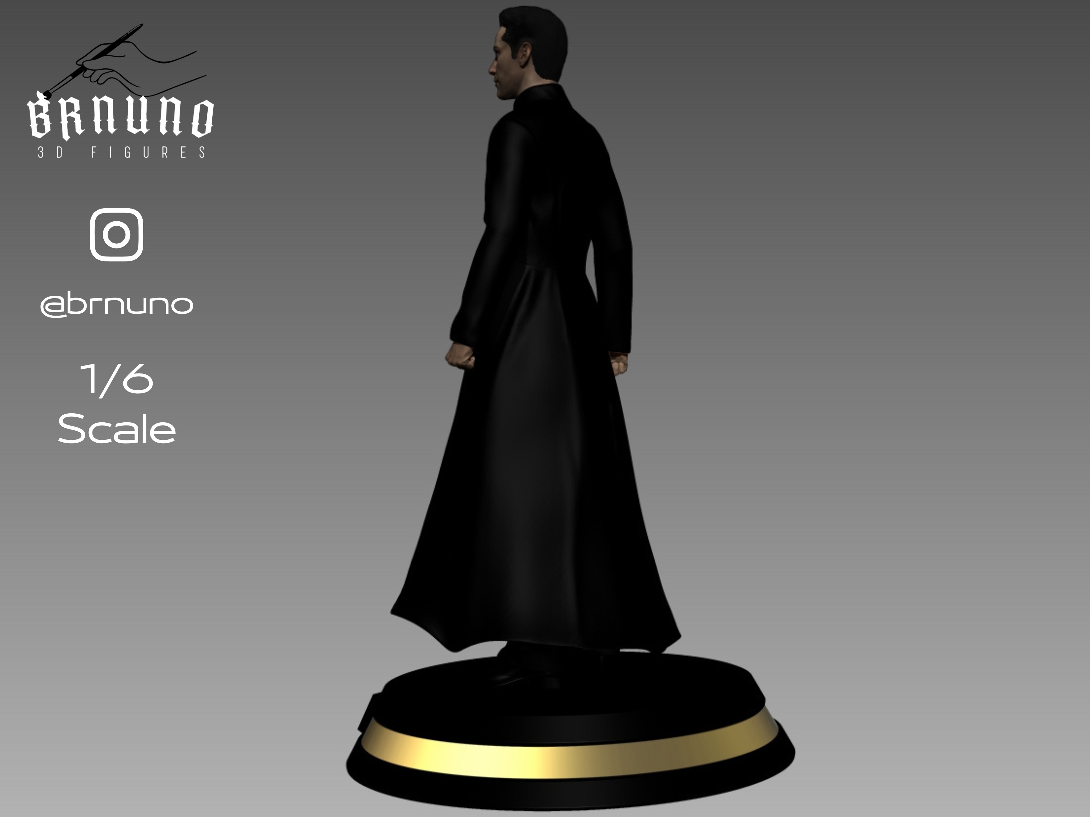 NEO MATRIX RELOADED - KEANU REEVES 3D print model_7